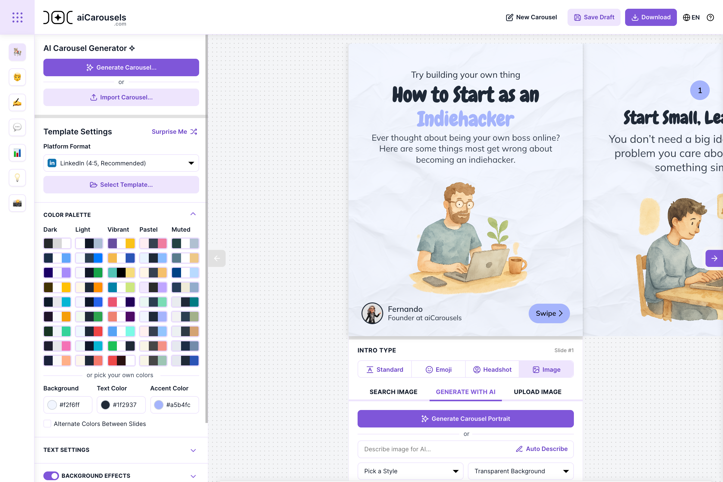 aiCarousels 4.0 - Screenshot 2 preview