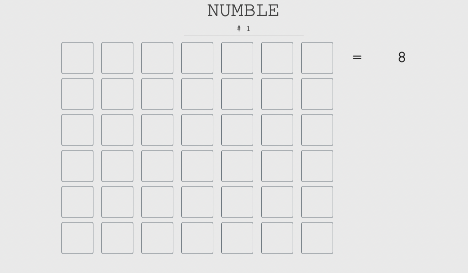 Numble gallery image