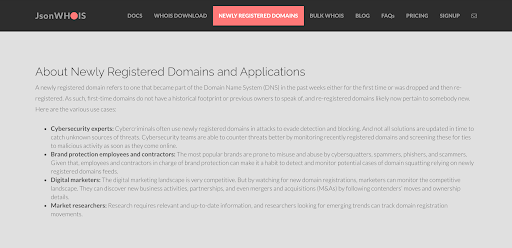 Newly Registered or Dropped Domain Names gallery image