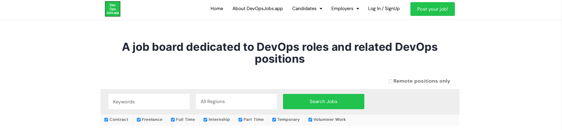 DevOpsJobs.app - 一个工作委员会，用于DevOps职位和相关DevOps角色媒体1