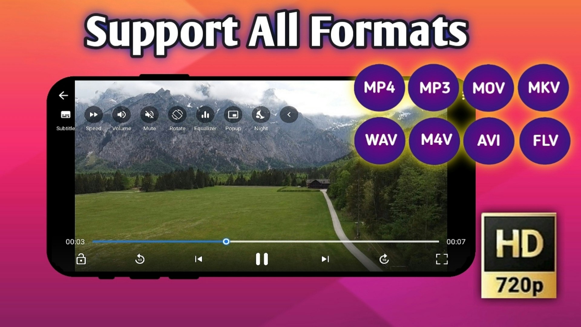 HD video oynatıcı tüm format medya 3
