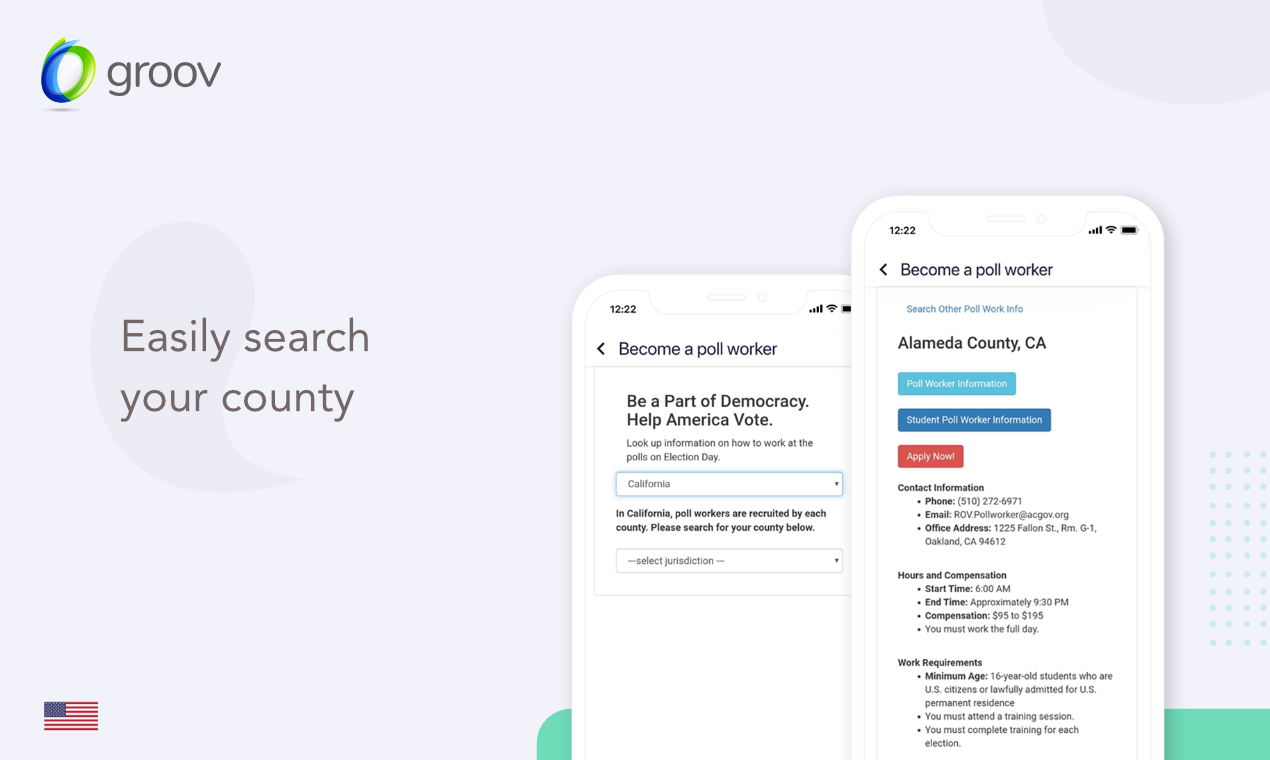 Groov App - Become a poll worker gallery image
