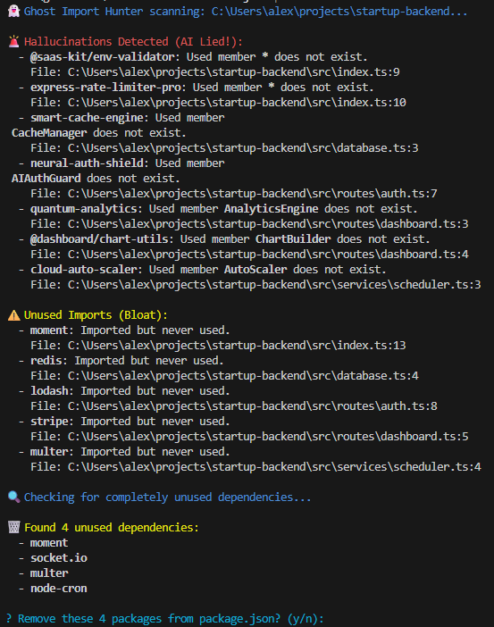 Ghost Import Hunter - Screenshot 3 showing product features and functionality