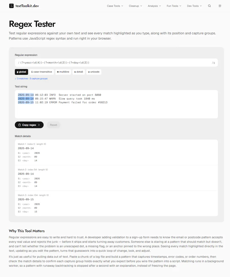 textToolkit.dev screenshot 3
