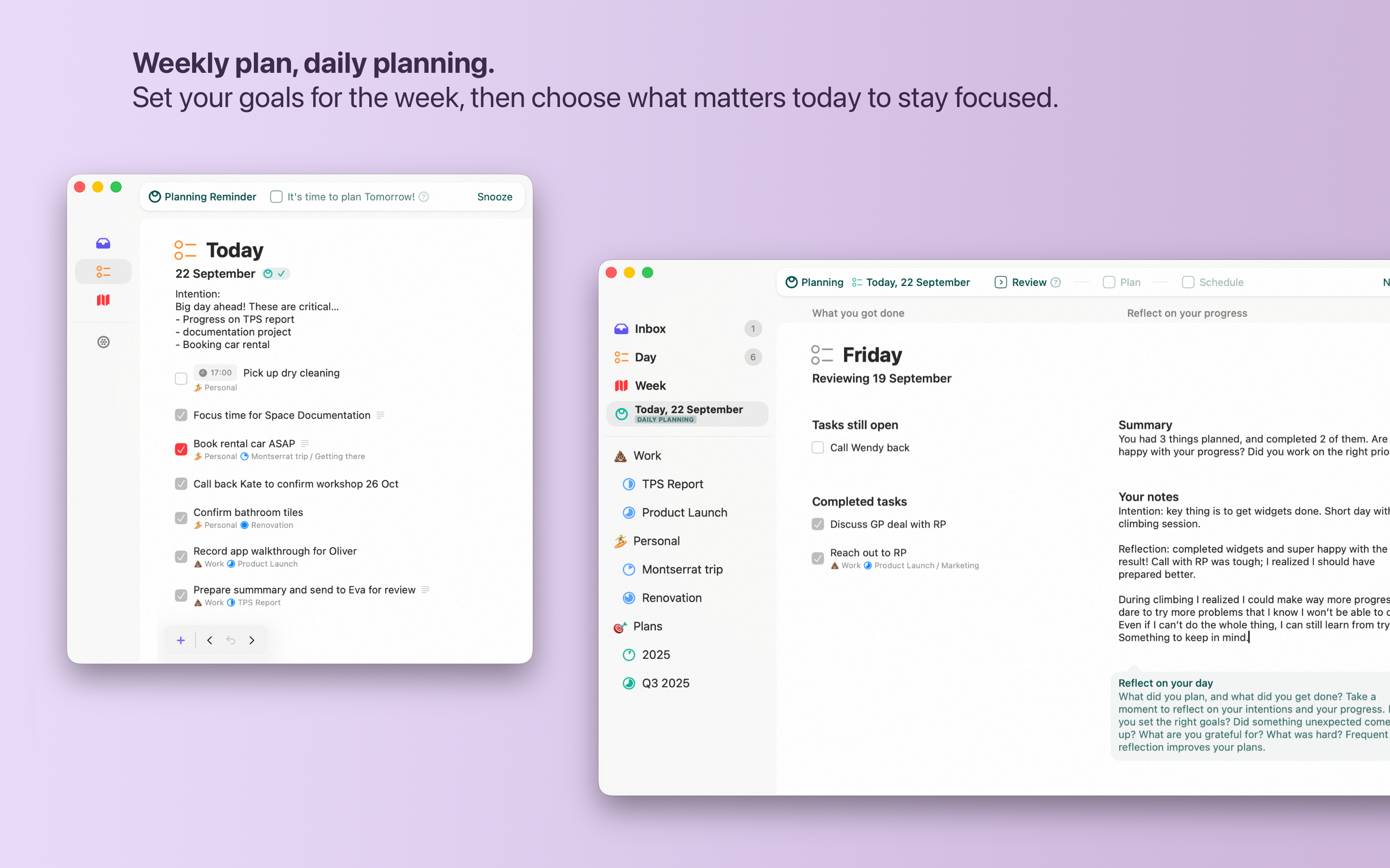 Média Espace - Tâches et plans pour Mac et iPhone 5