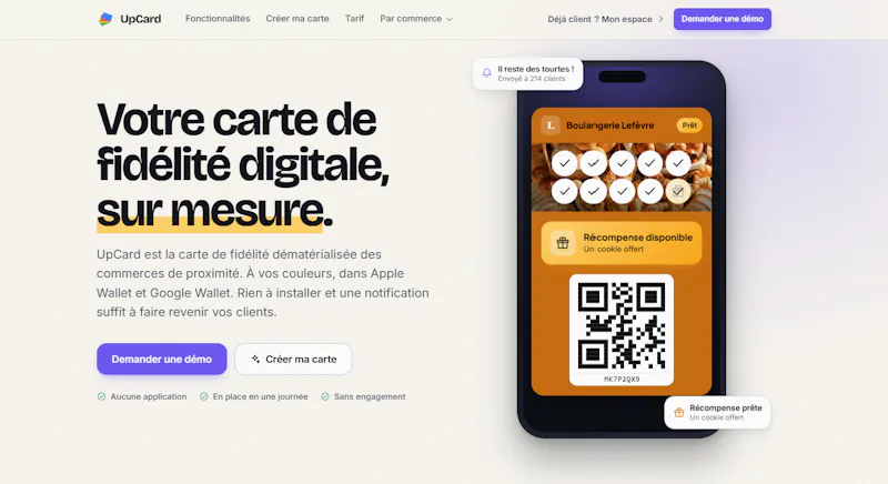 UpCard screenshot 1