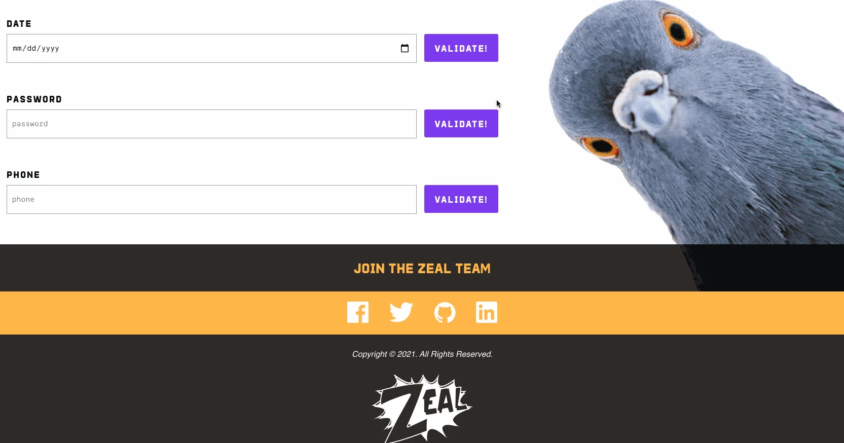 Pigeon - web form validation done right