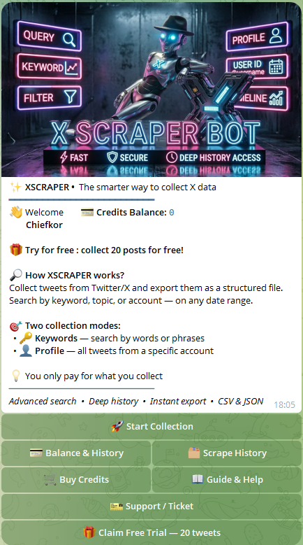 XScraper Bot