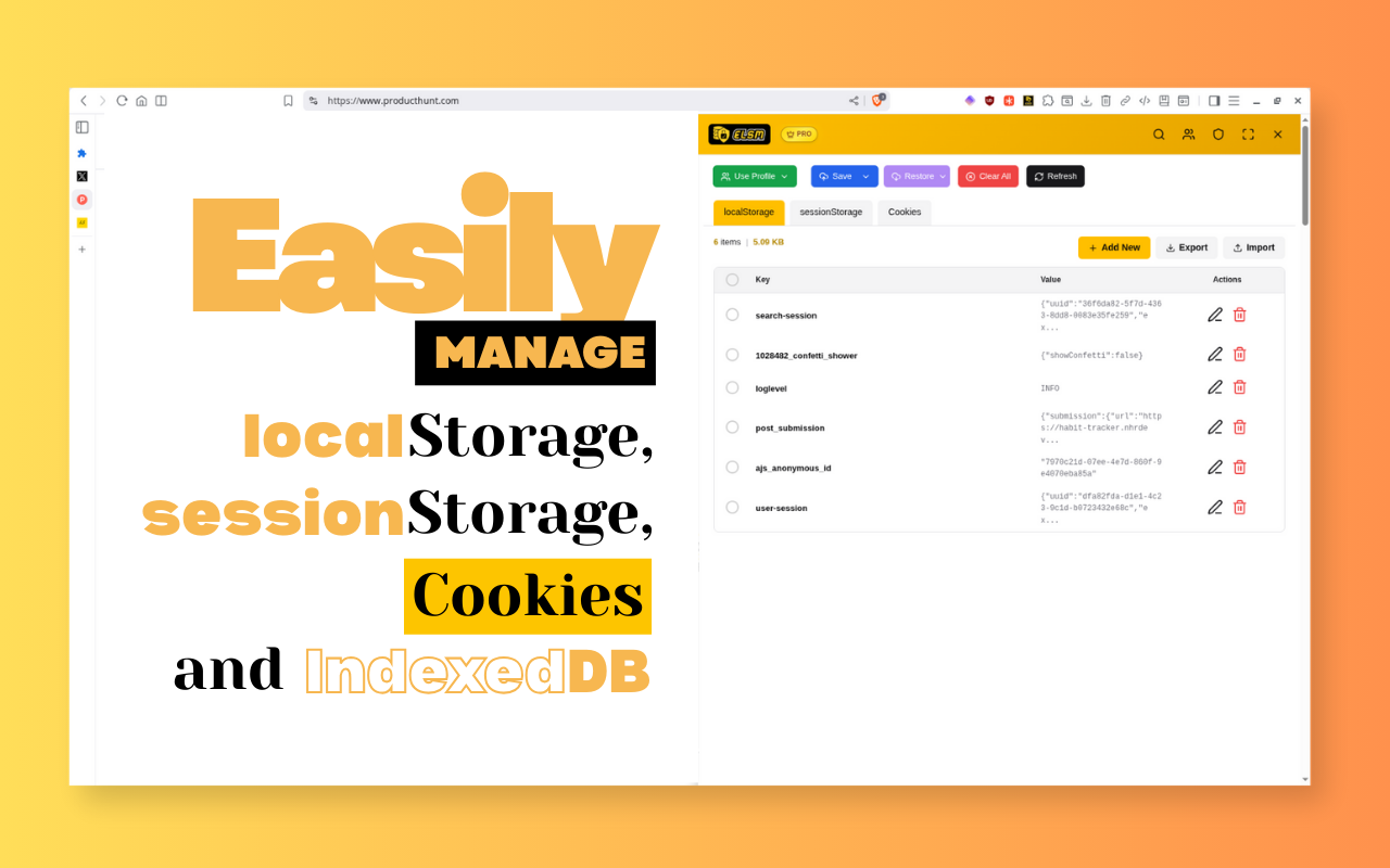 Easy Local Storage Manager - v3.0.0 - Screenshot 5 showing product features and functionality