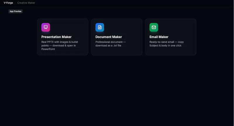 V-Forge AI screenshot 2