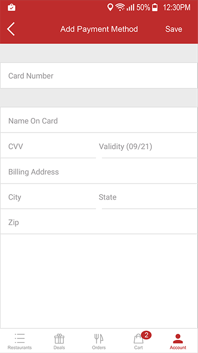 Food Delivery. Restaurant IOS gallery image