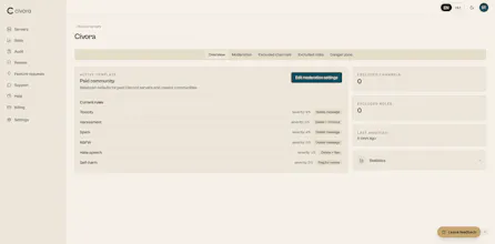Civora — Discord moderation with AI gallery image