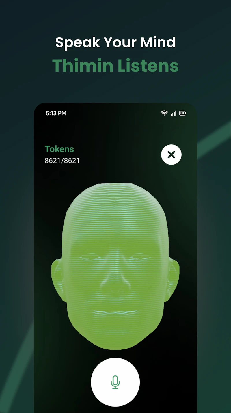 Thimin - Your voice-first private mentor screenshot 2