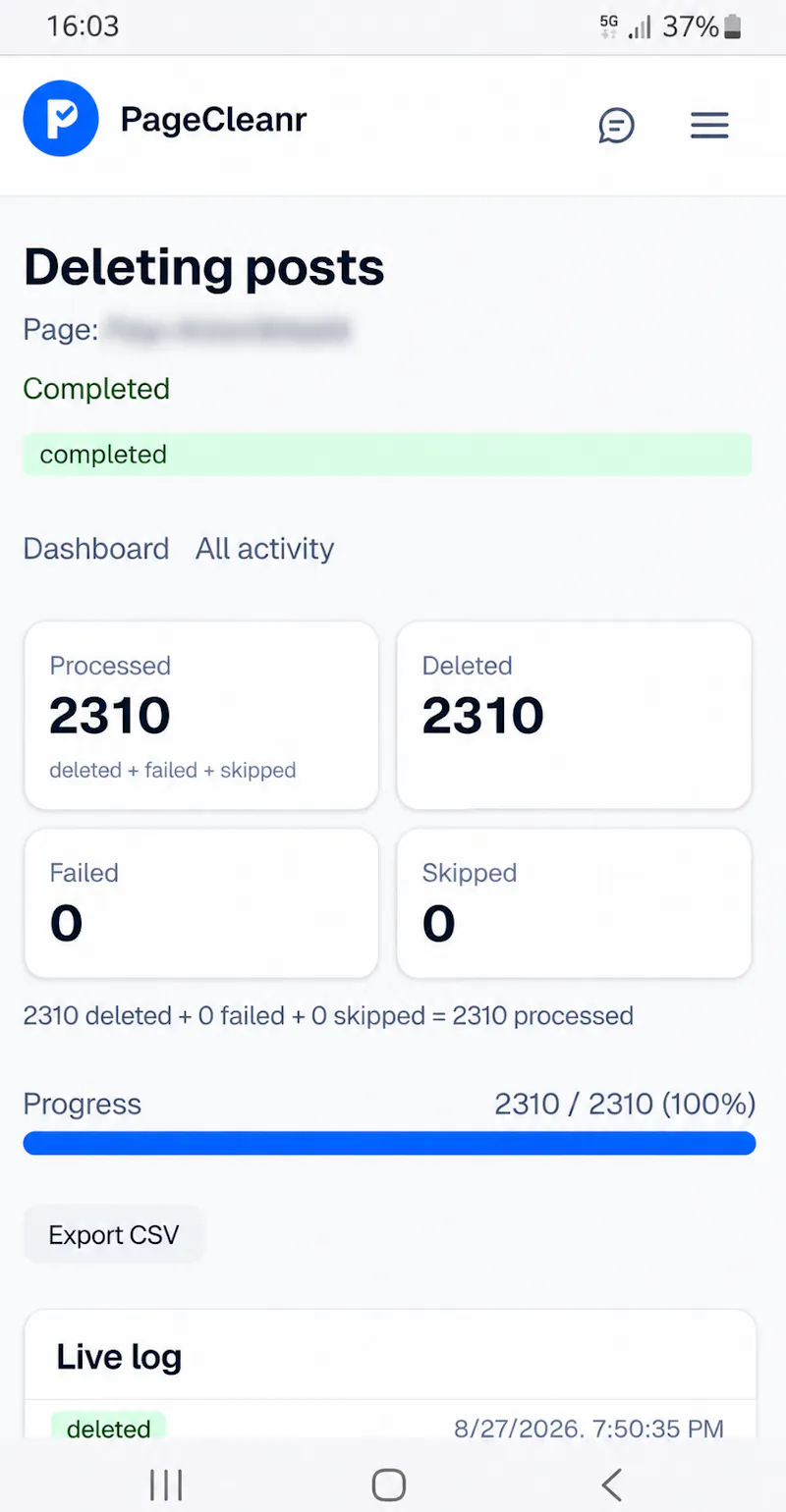 PageCleanr screenshot 4