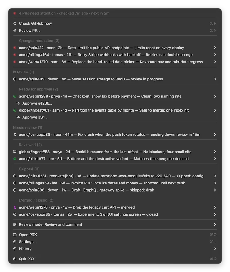 prx screenshot 2