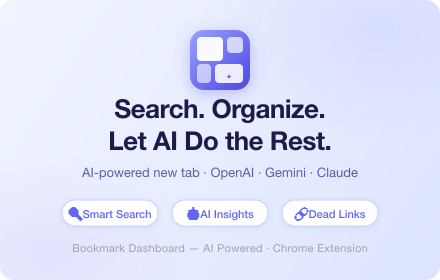 Bookmark Dashboard - AI Powered gallery image