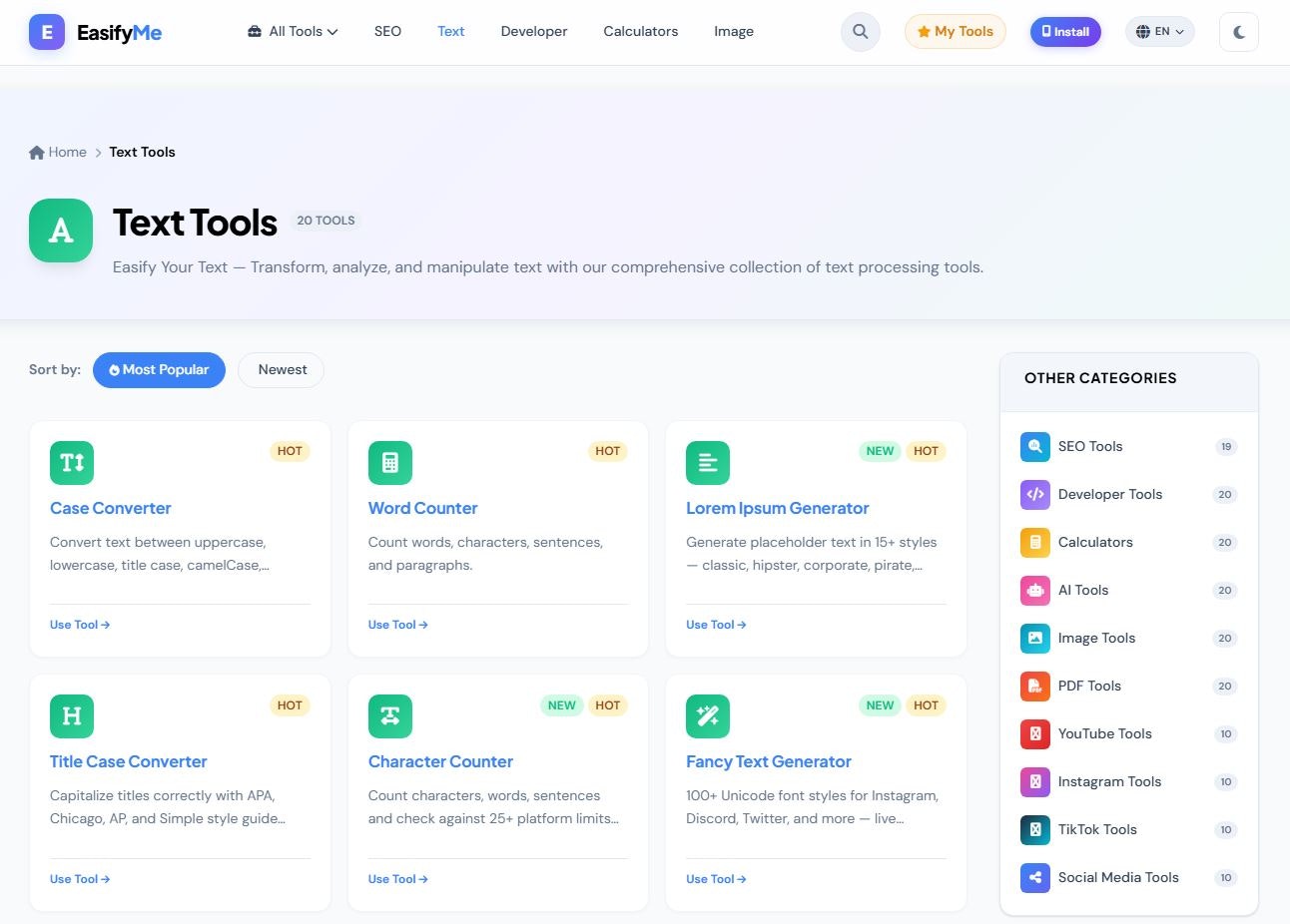 EasifyMe – Free All-in-One Online Tools gallery image
