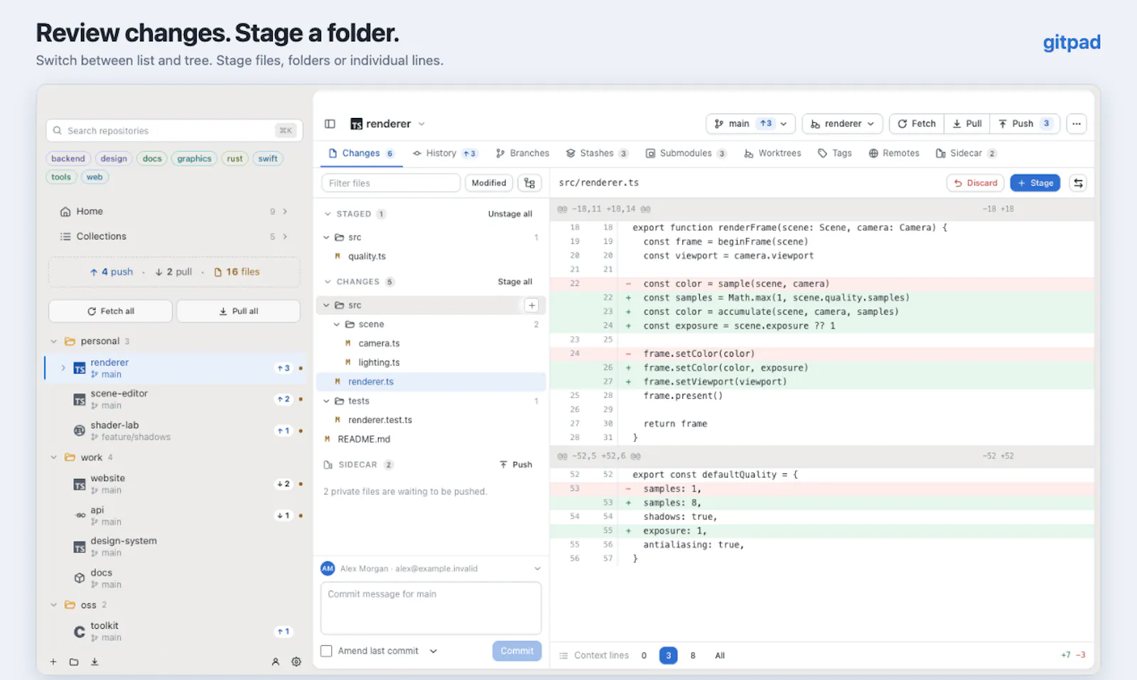 Gitpad screenshot 2