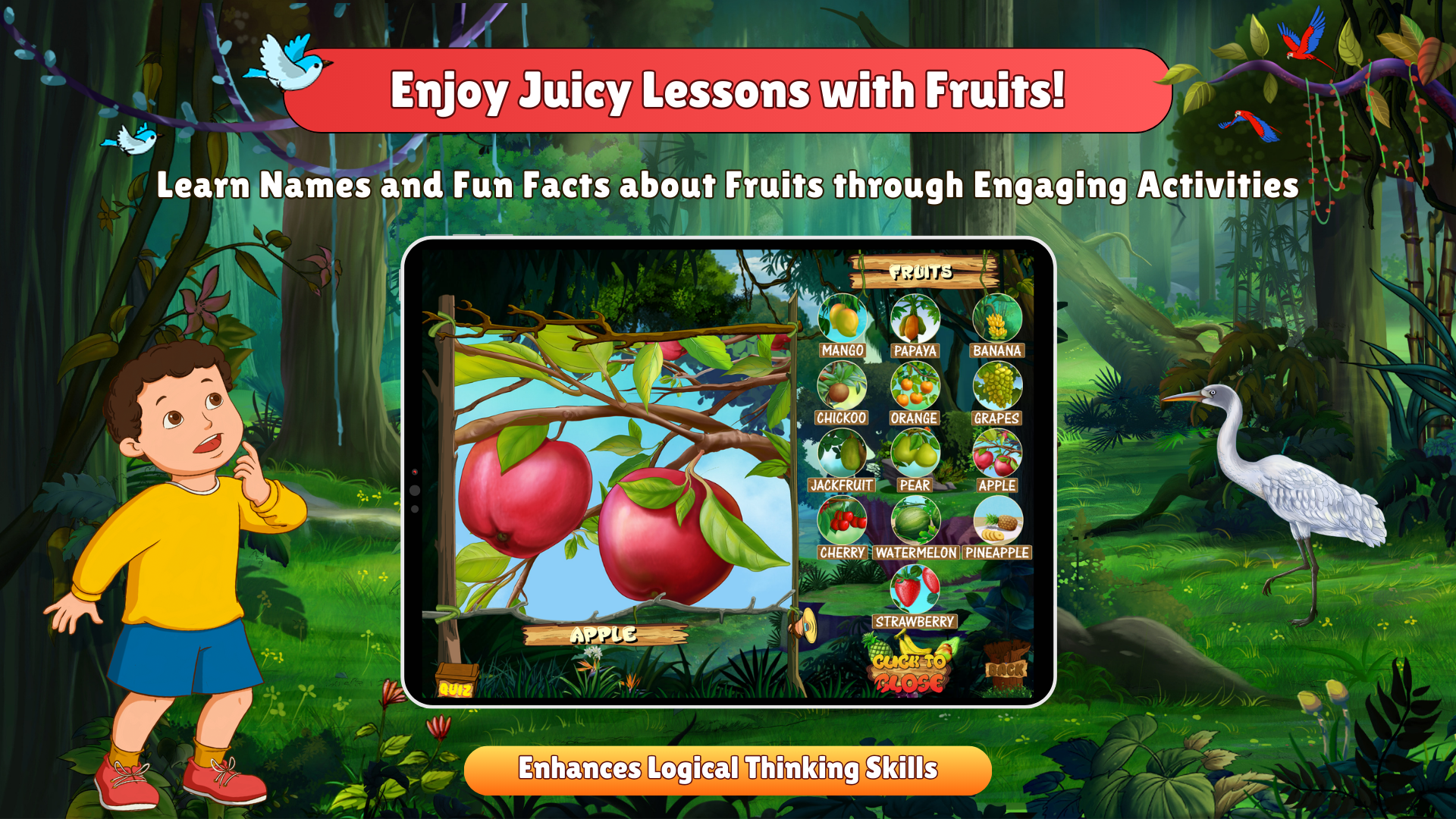 Média Mon monde de la jungle - Application d'auto-apprentissage animée interactive pour les enfants !!! 7