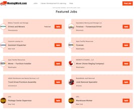 Job board for moving companies gallery image