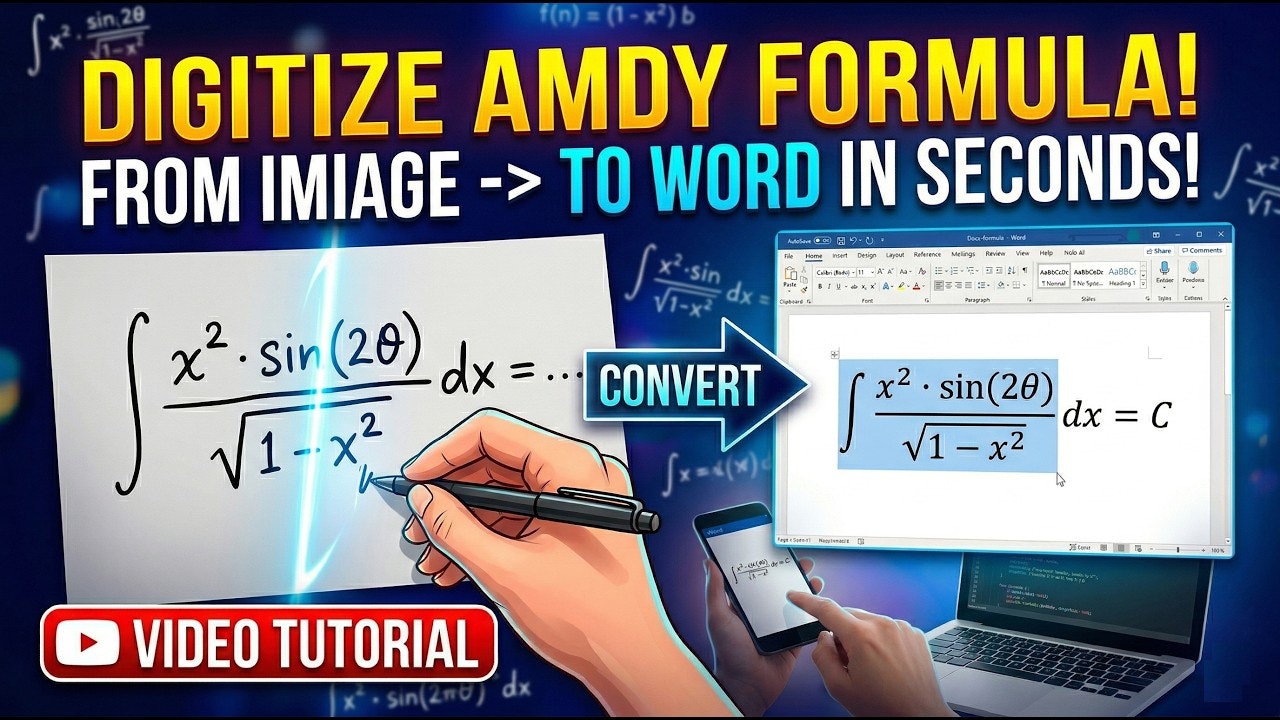 Formula recognition from a photo gallery image