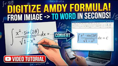 Formula recognition from a photo gallery image