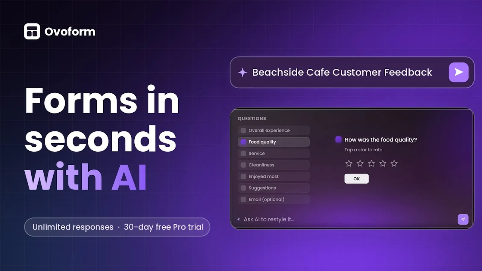 Ovoform screenshot 1 (video preview)