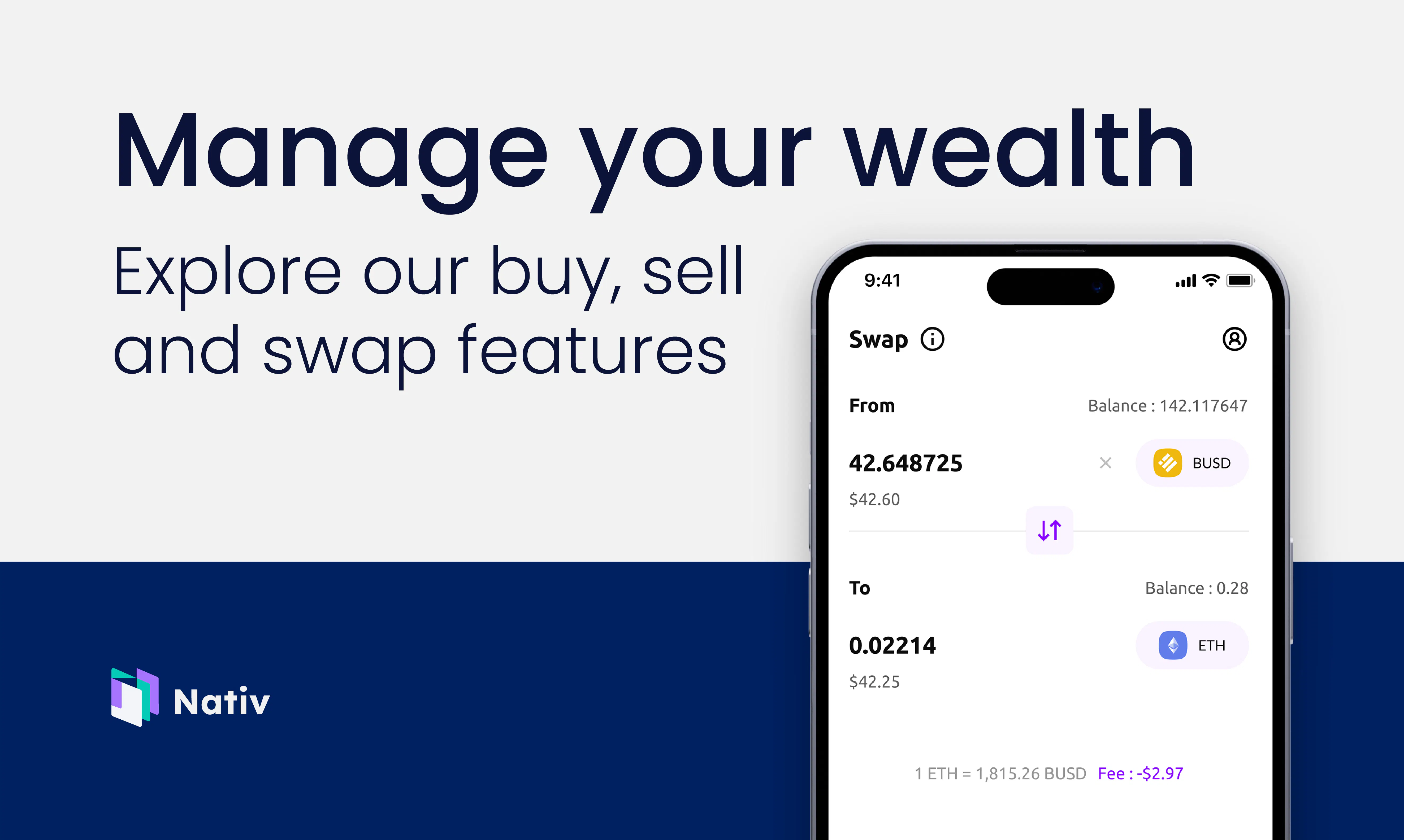 nativ Crypto Wallet Beta gallery image