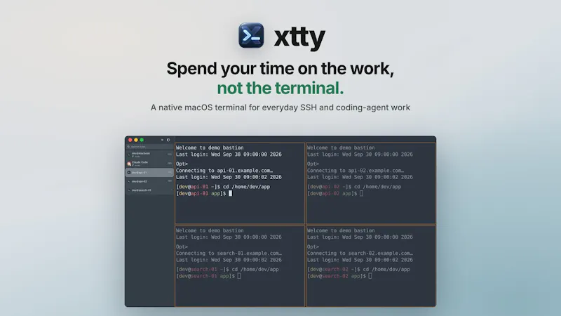 xtty screenshot 1 (video preview)