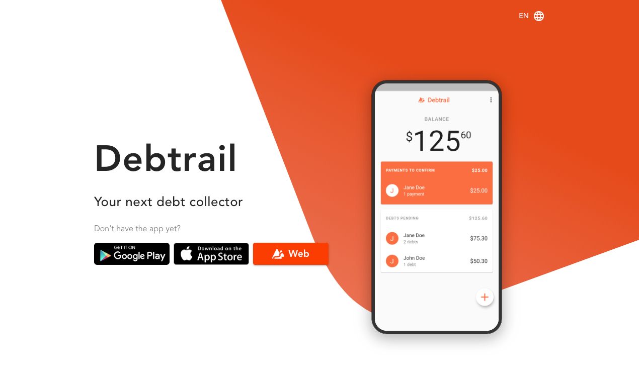 Debtrail Web gallery image