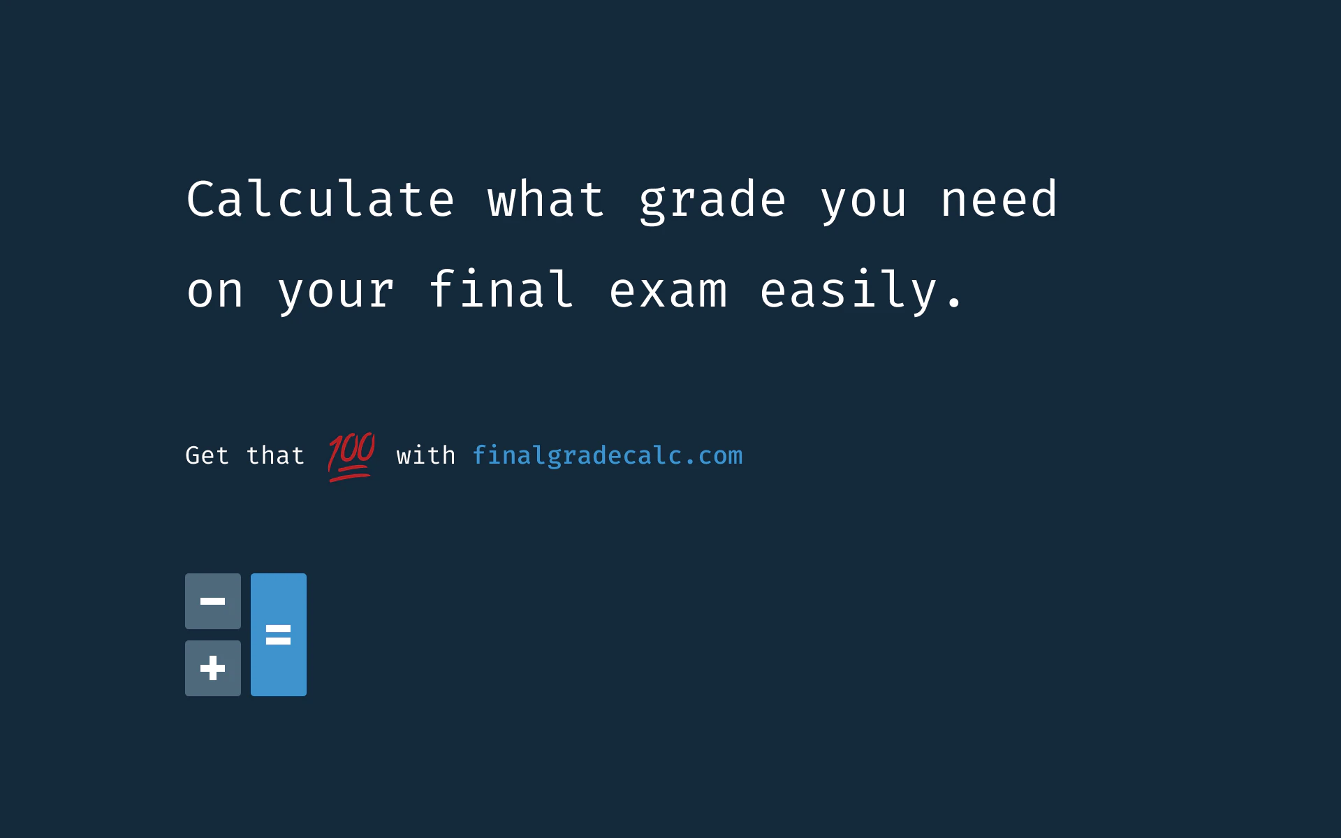 Final Grade Calculator Image