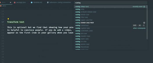 VSCode Casing Convention gallery image