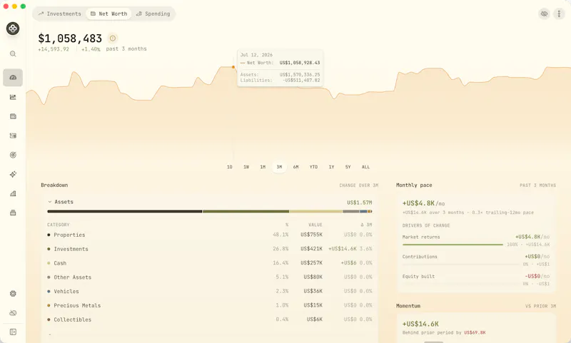 Wealthfolio screenshot 4