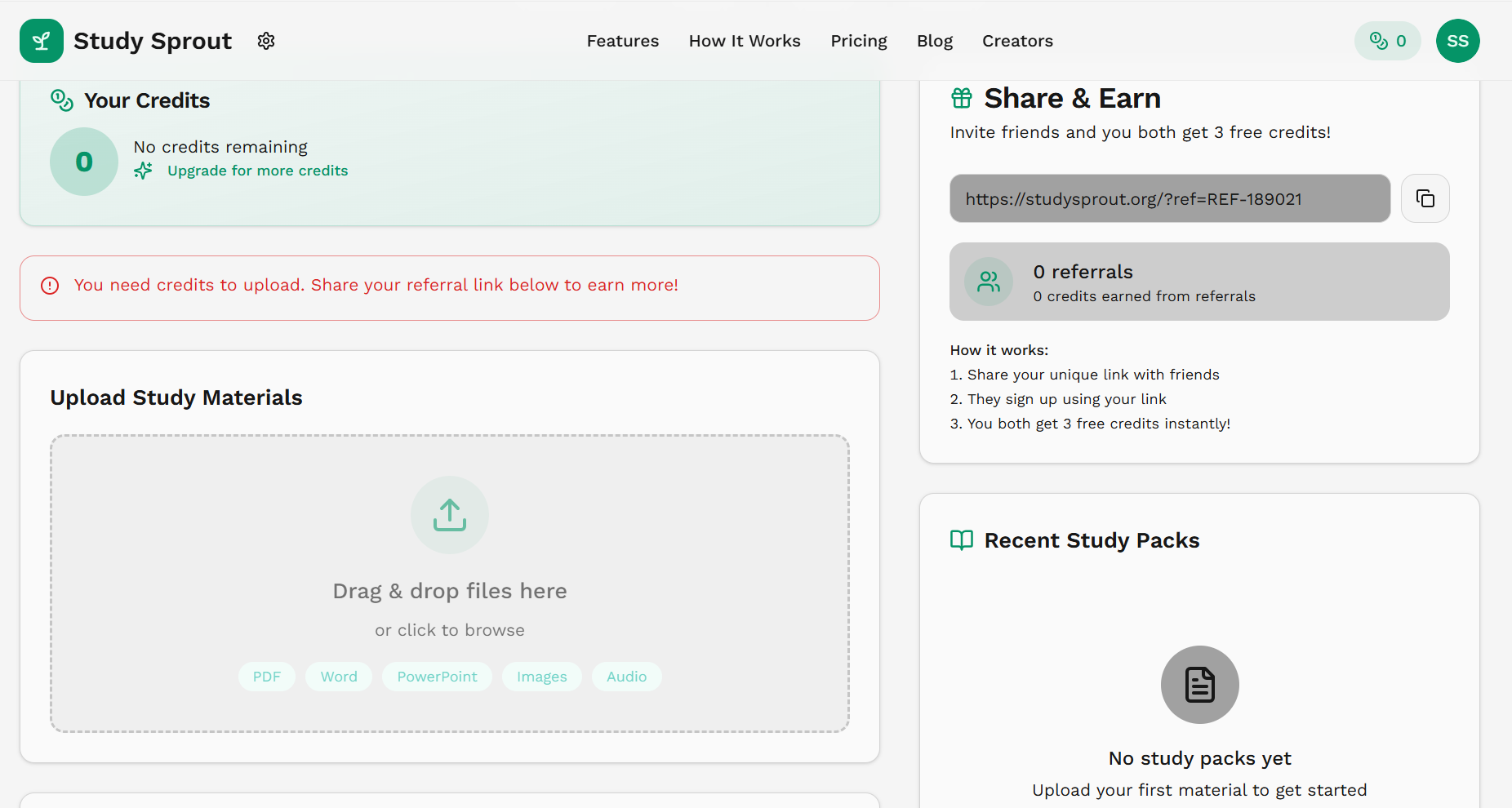 Study Sprout - Screenshot 4 showing product features and functionality