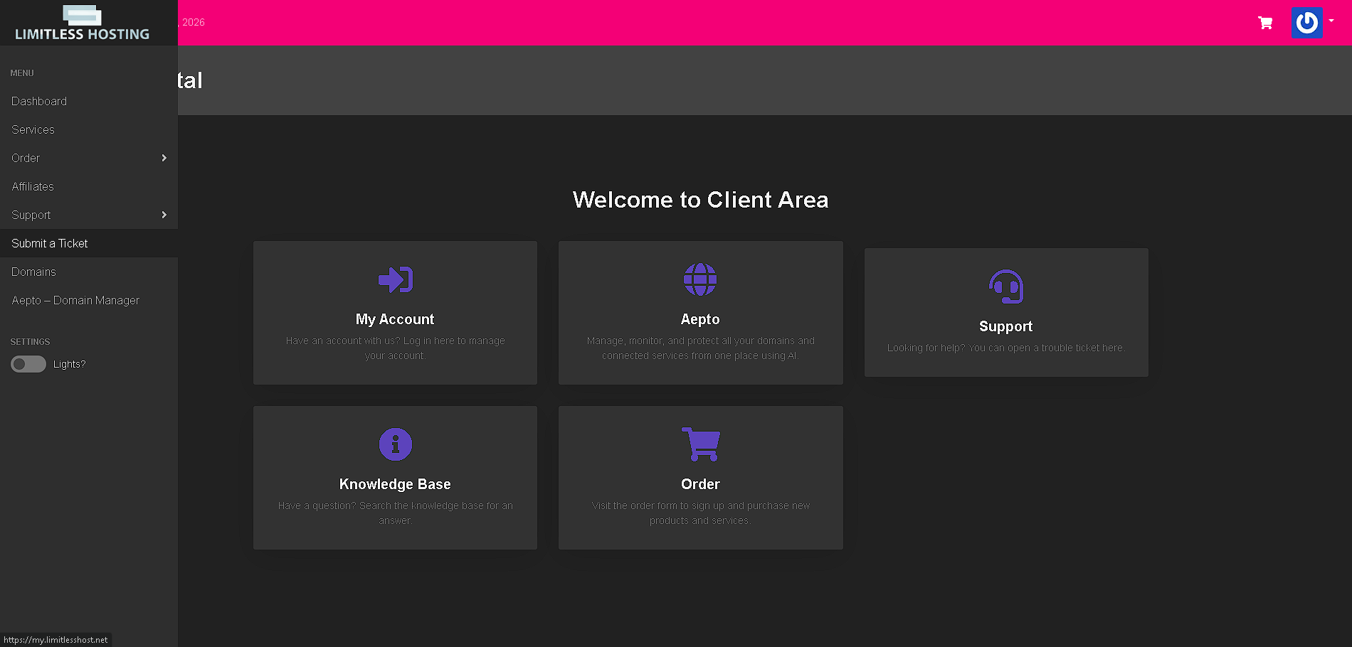 Limitless Hosting gallery image