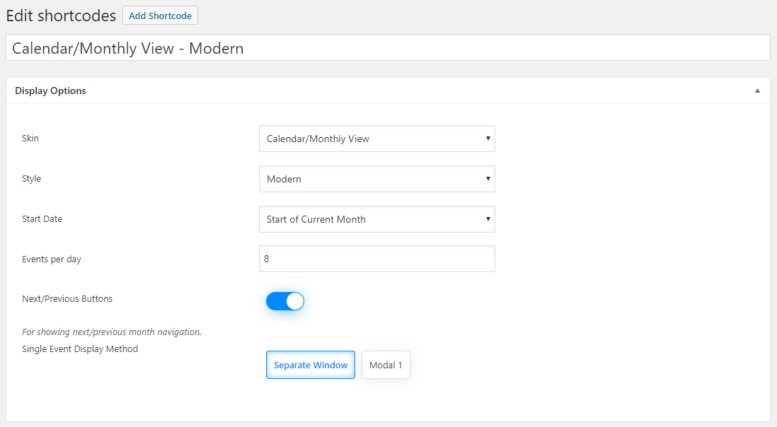 Modern Events Calendar gallery image