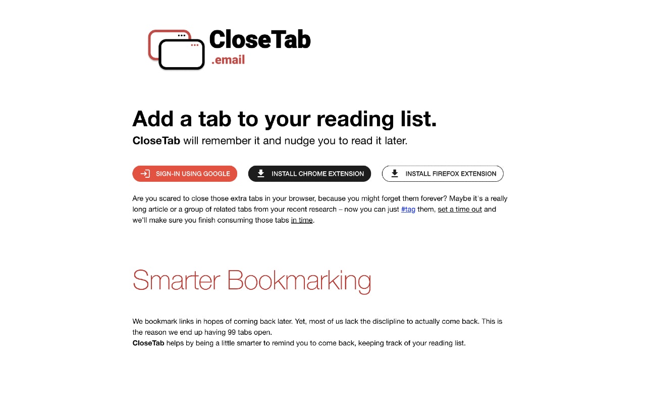 Closetab.email gallery image