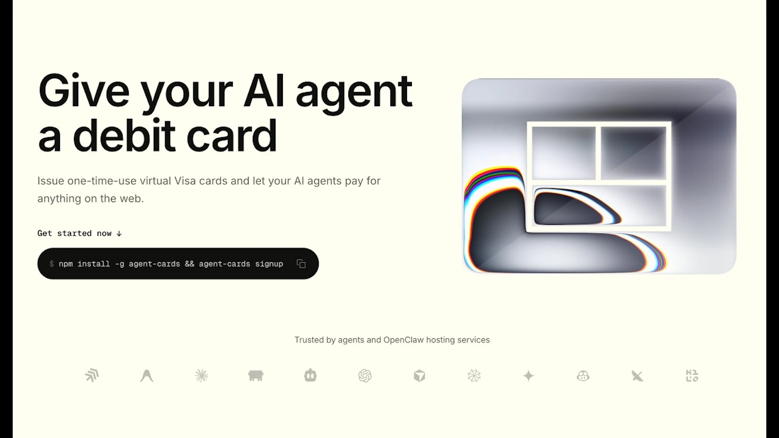 Agent Card screenshot 1 (video preview)