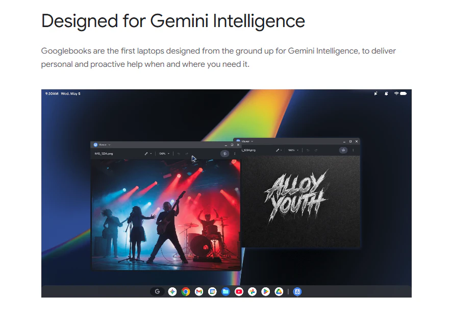 Googlebook screenshot 2