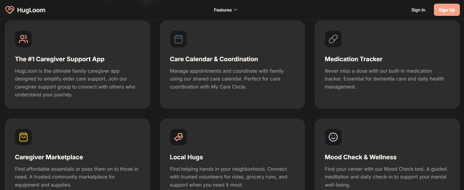 HugLoom - Screenshot 2 showing product features and functionality