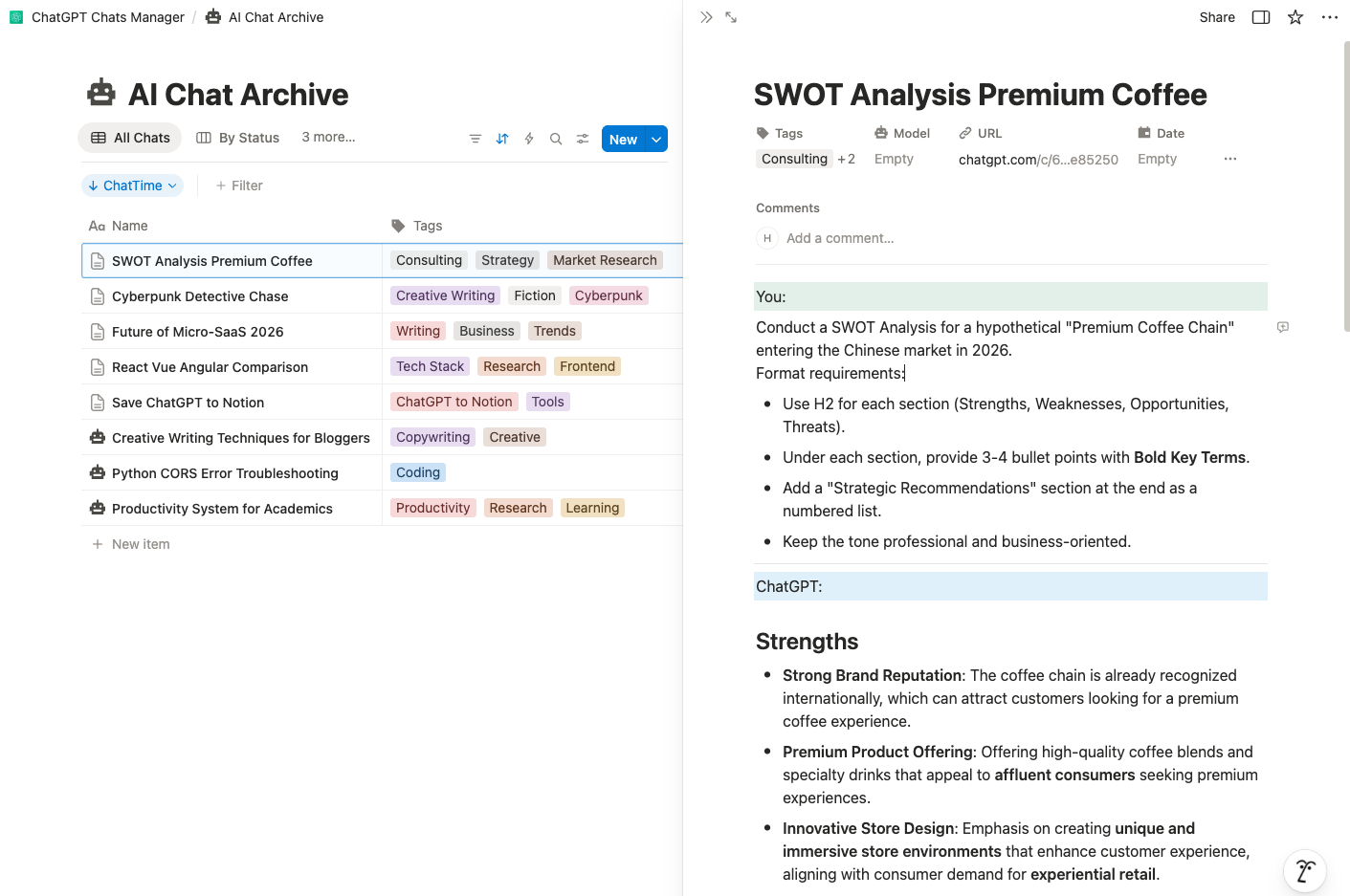 ChatGPT to Notion 2.0 gallery image