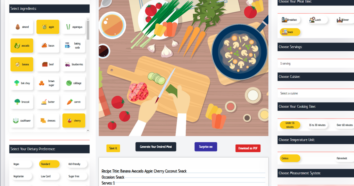 Mídia 1 de Sobras ai (pwa) - Geração de receitas movidas a IA, minimize o desperdício