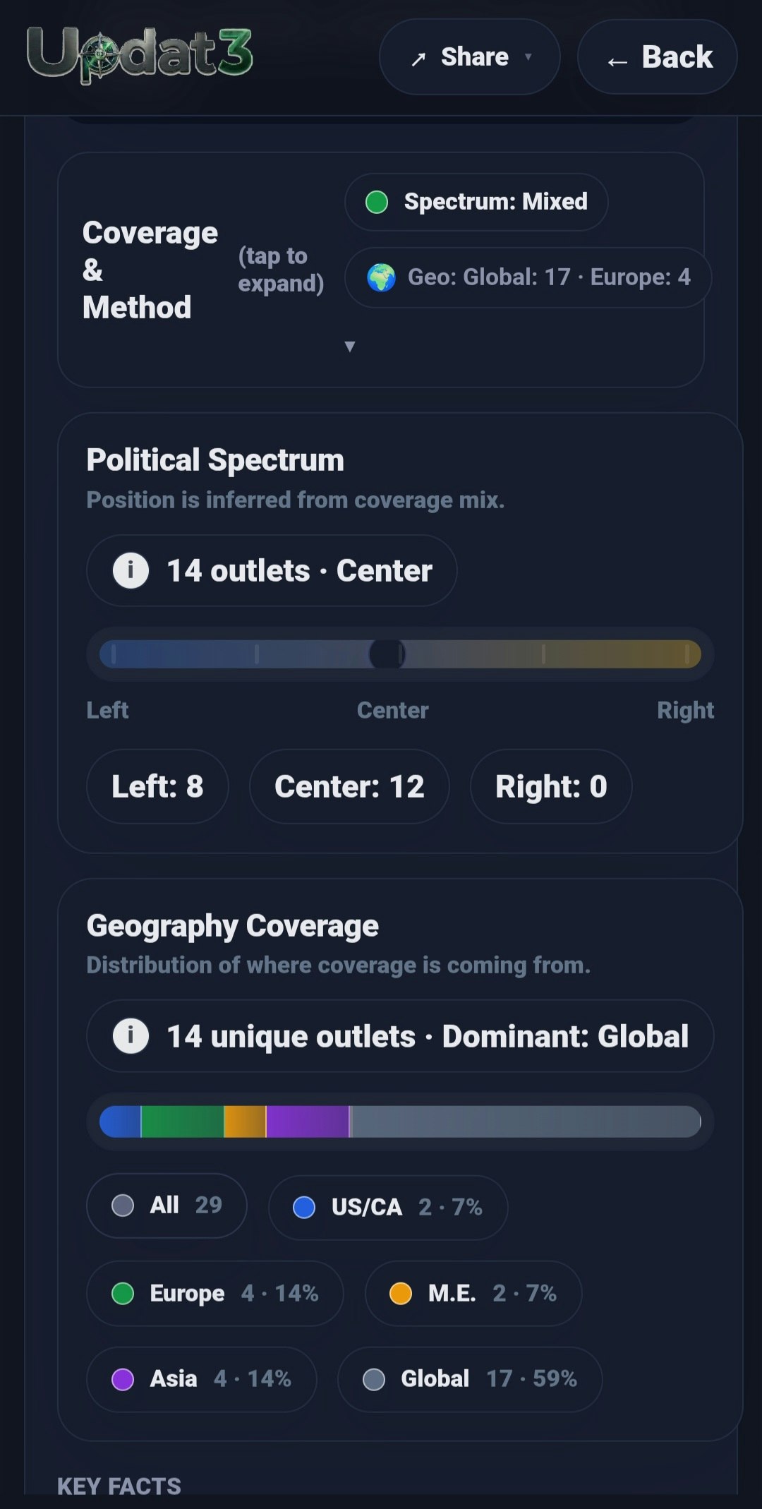 Updat3 - Screenshot 2 showing product features and functionality