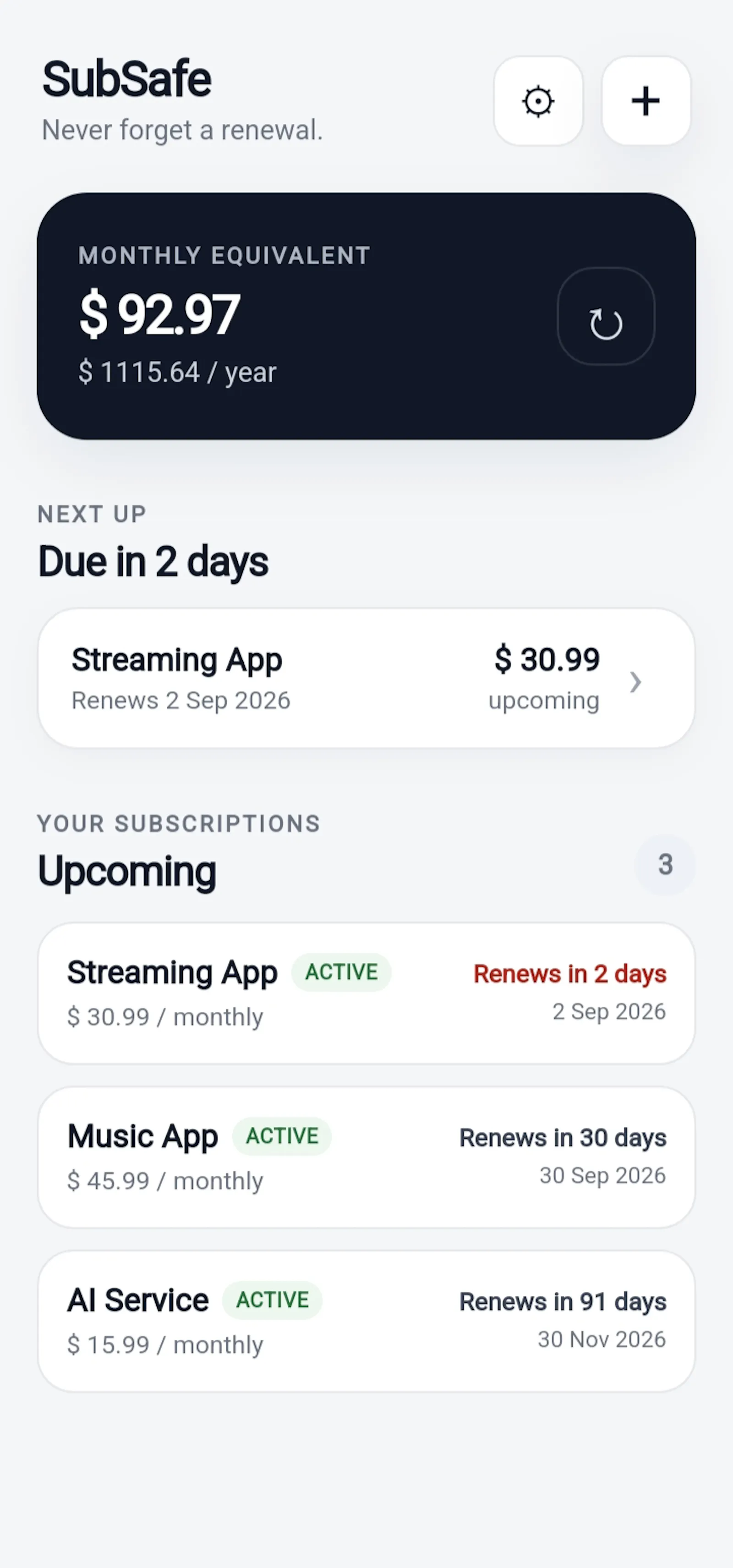 SubSafe screenshot 1