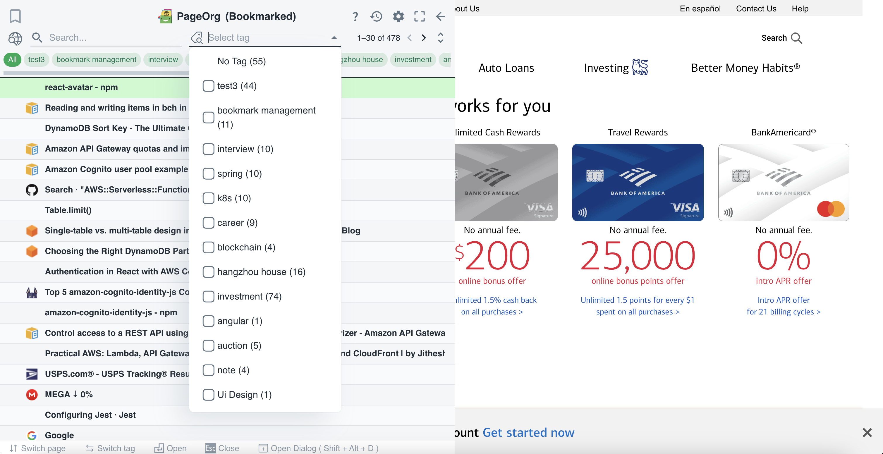 Média Pageorg |Bookmark & ​​ViewHistory Manager 3