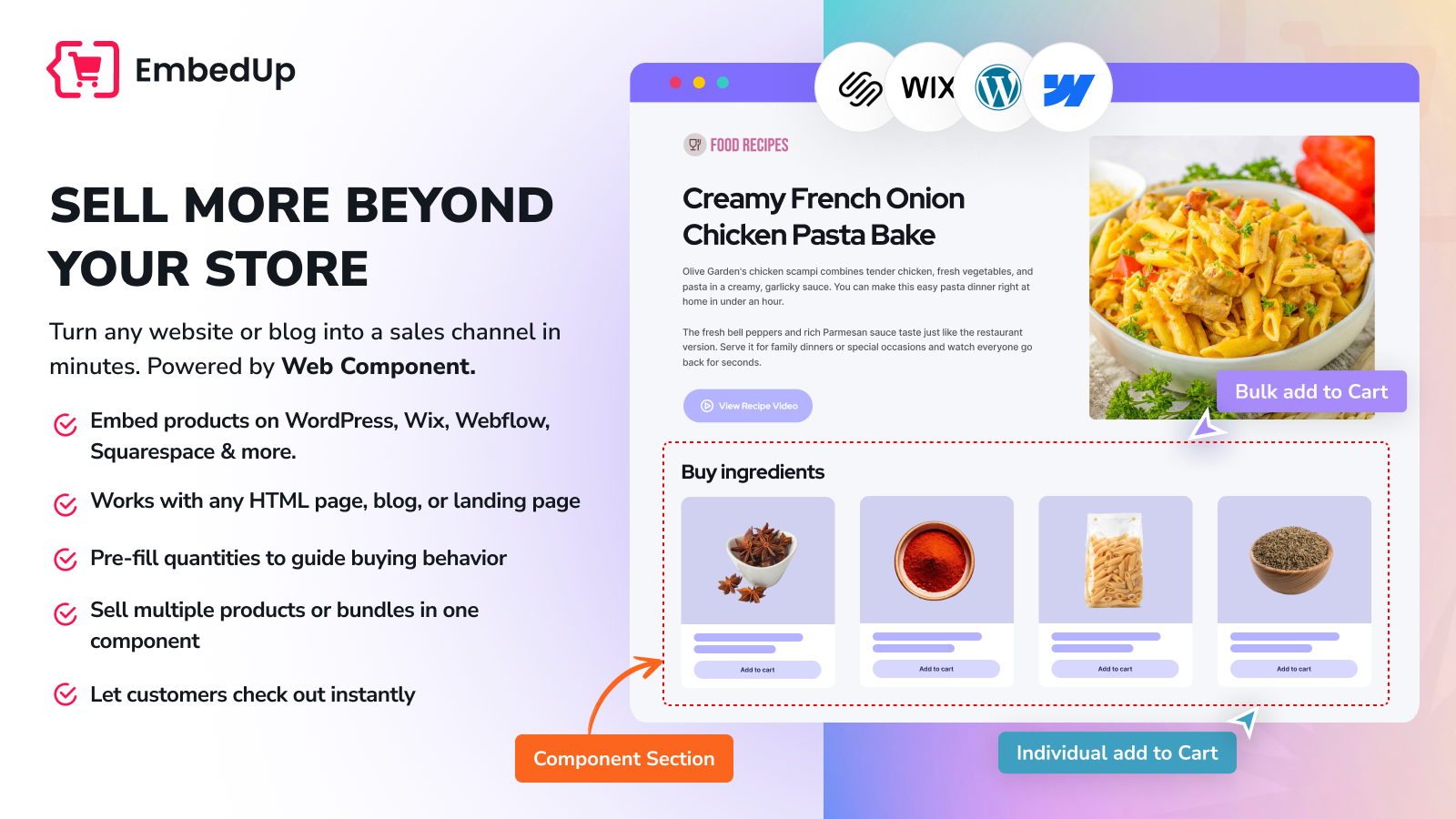 EmbedUp ‑ Sell anywhere  gallery image