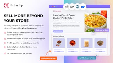 EmbedUp β Sell anywhere gallery image