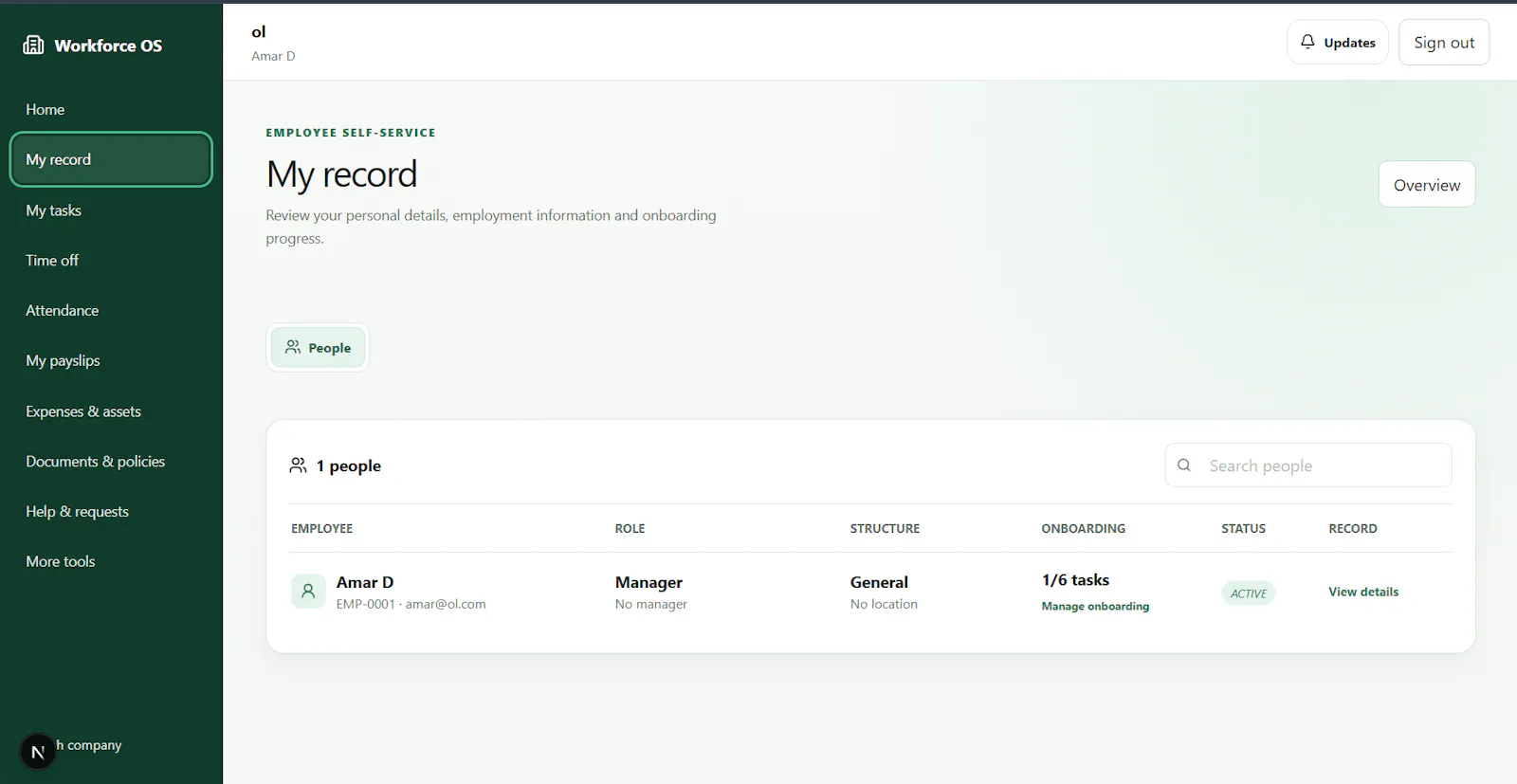 Workforce OS screenshot 9