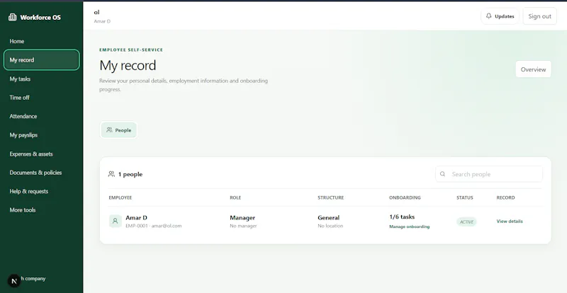 Workforce OS screenshot 9