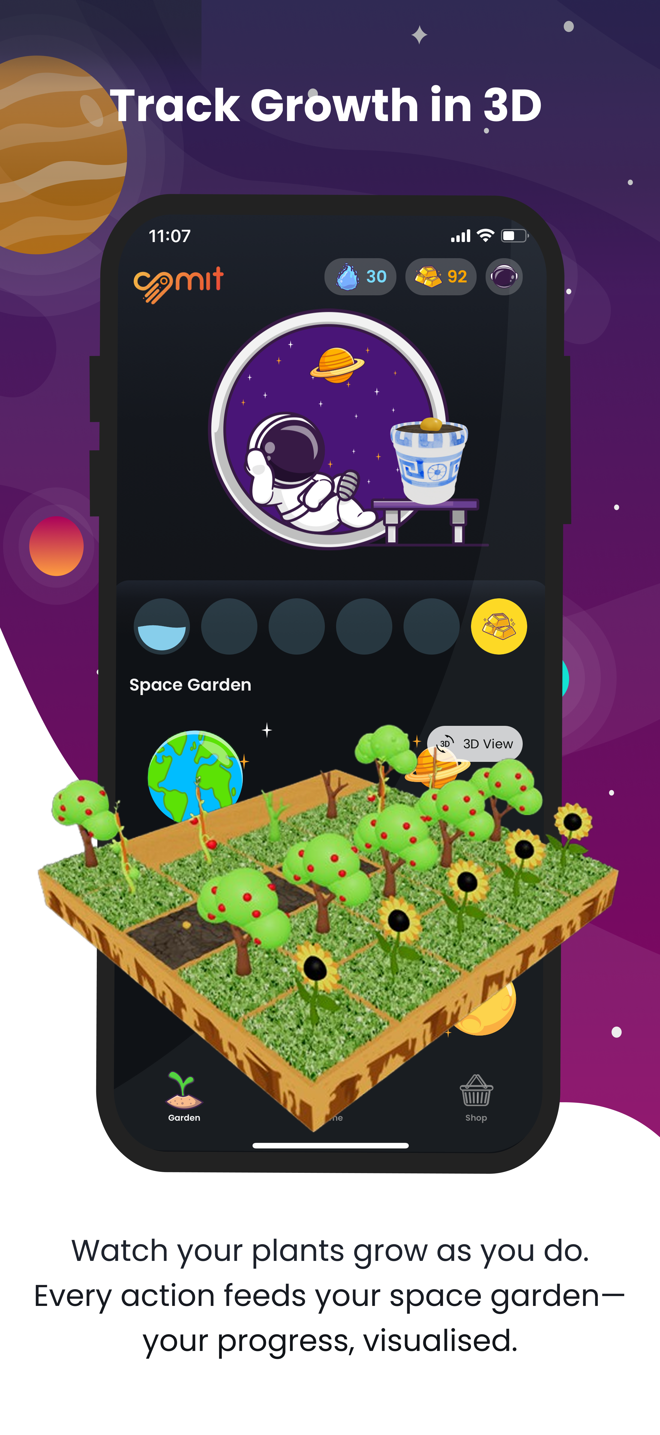 verbinden - Volg de groei met een 3D -tuin media 8
